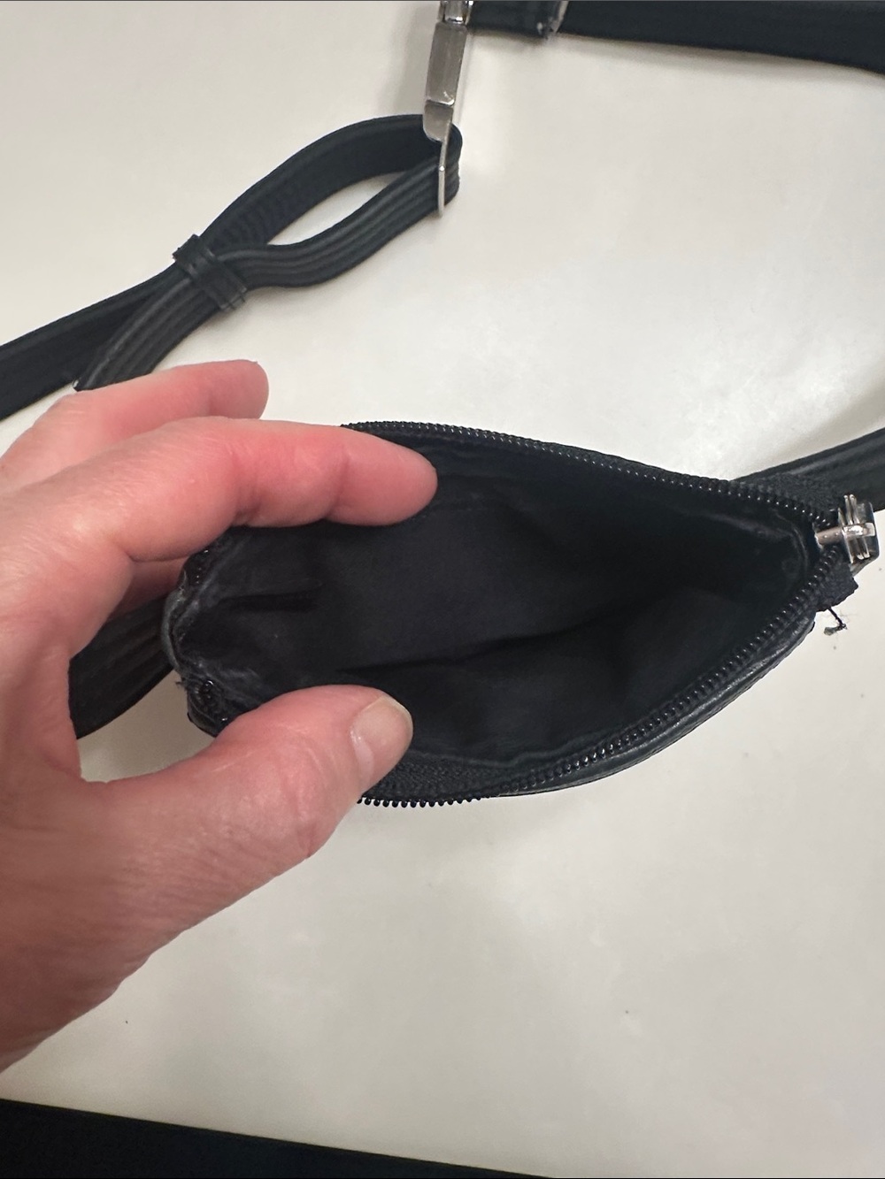 Fossil Black Leather Mini Belt Bag - Picture 5 of 9